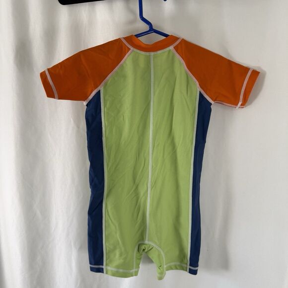 Hanna Andersson Swimsuit Boys 18-24 Months Zip Up Short Sleeve Shorts - Picture 7 of 8